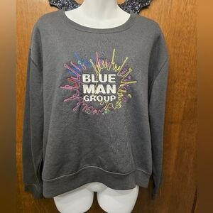 Blue Man Group Crop Sweatshirt, size 2XL